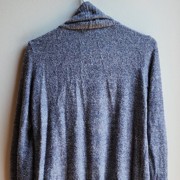 Barefoot Dreams Blue/Gray Angled Open Cardigan Sizze XS/S - Picture 14 of 16
